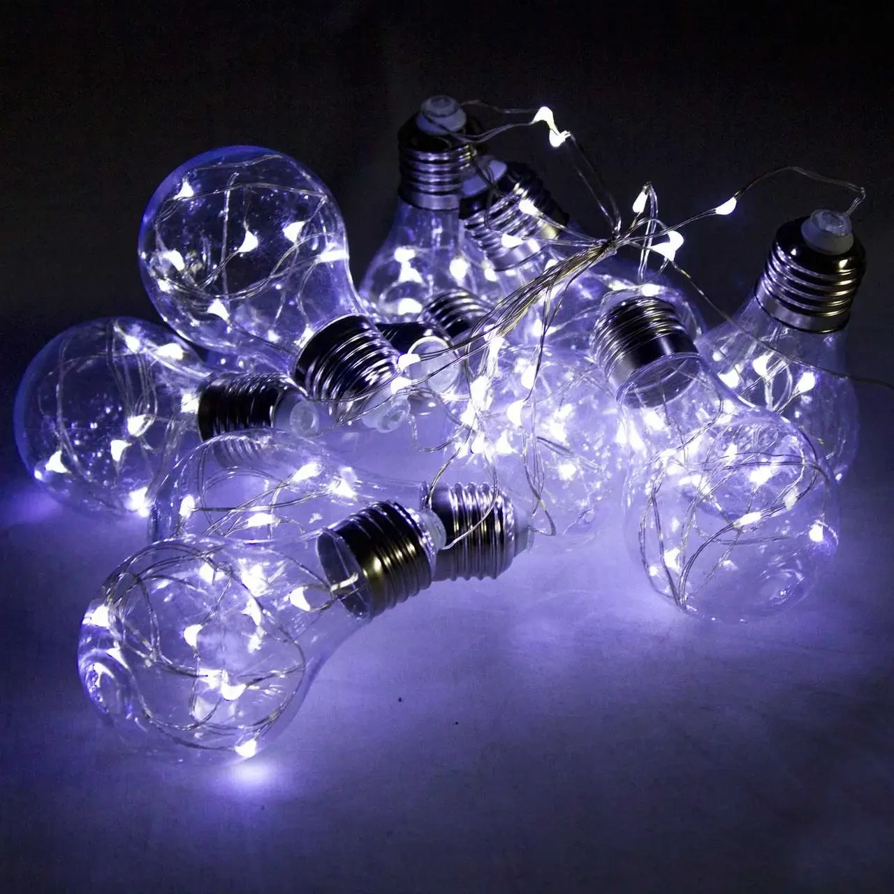 Гирлянда лампа Эдисона UKC RD-9010 75 LED RGB 2,5 м Белый (3-5-15216)