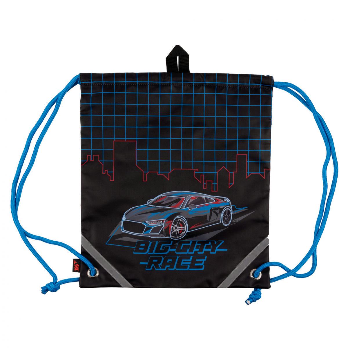 Сумка для взуття YES Street Racing 40x35 см Чорний (559645)