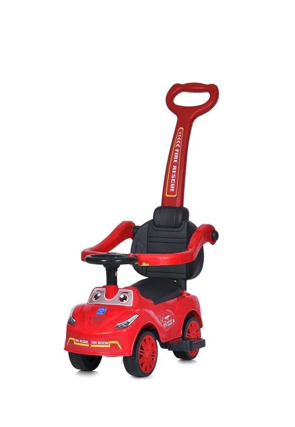 Каталка-толокарь с родительской ручкой HOME 5763L-3 M Красный