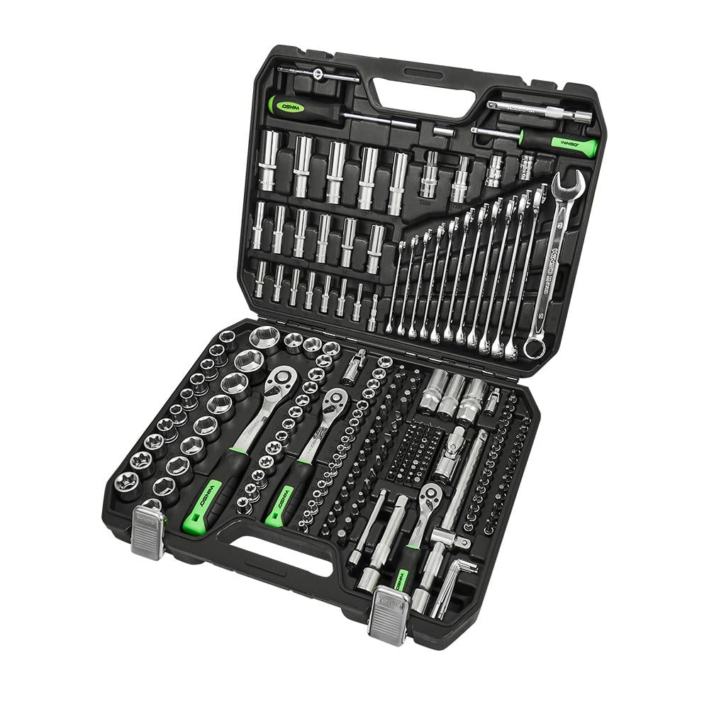 Набор профессиональных инструментов WINSO Pro 1/2" 1/4" 3/8" 72 T CR-V 219 ед.