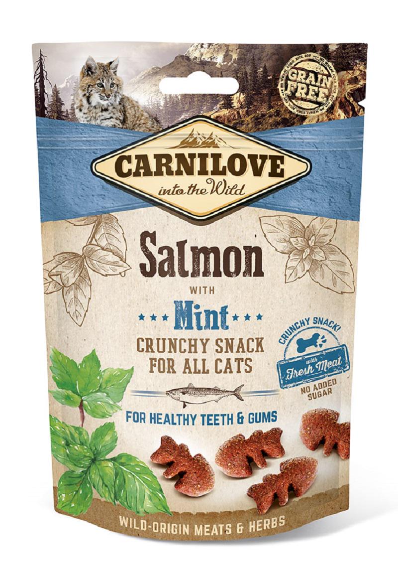 Лакомство для кошек Carnilove Cat Crunchy Snack с лососем и мятой 50 г (100410)