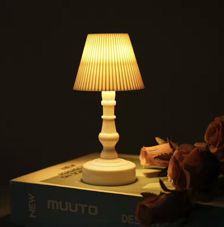 Настільна LED-лампа міні вінтажна на батарейках Теплий Білий (30822494)