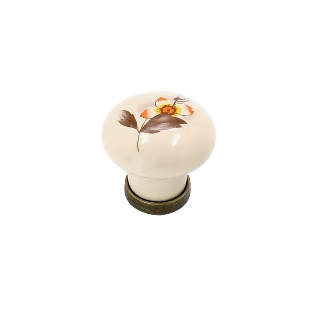 Мебельная ручка Kerron Кнопка 30х30х28 мм Бронза состаренная (KF-102 OAB)