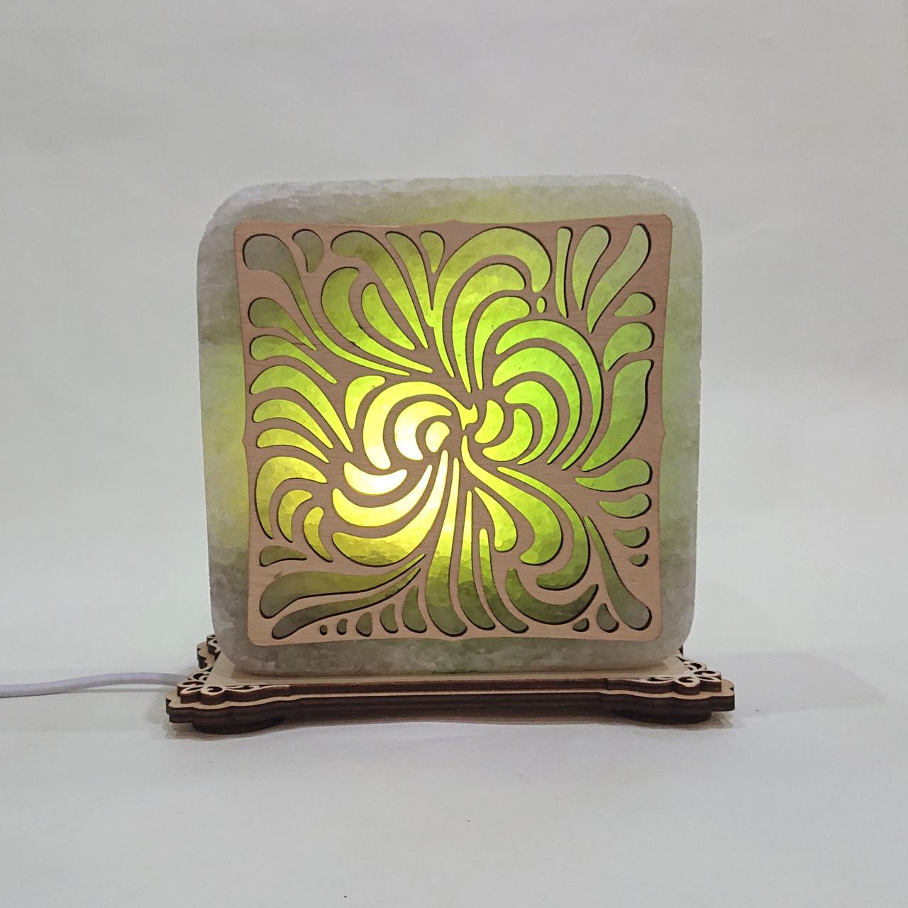 Соляной светильник Вьюнок (k-0005-g)