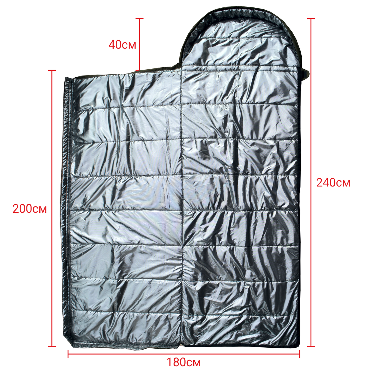 Спальный мешок зимний DERBY армейский с чехлом 240х90 см (2368424042) - фото 6 Спальный мешок зимний DERBY армейский с чехлом 240х90 см (2368424042) - фото 6