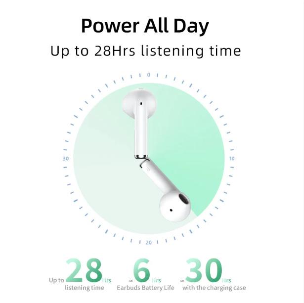 Навушники QCY AilyBuds Lite TWS Bluetooth 5.3 350 мАh Білий (623957) - фото 2 Навушники QCY AilyBuds Lite TWS Bluetooth 5.3 350 мАh Білий (623957) - фото 2