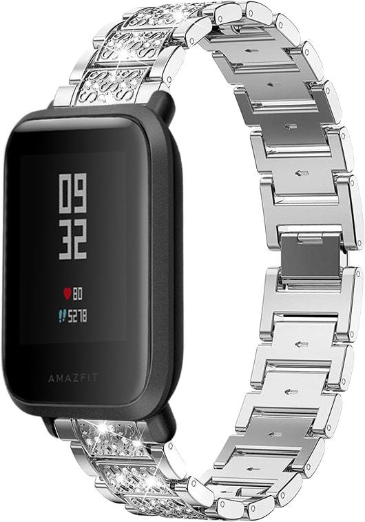 Браслет металлический Glam для Amazfit Bip Silver (32800-59)