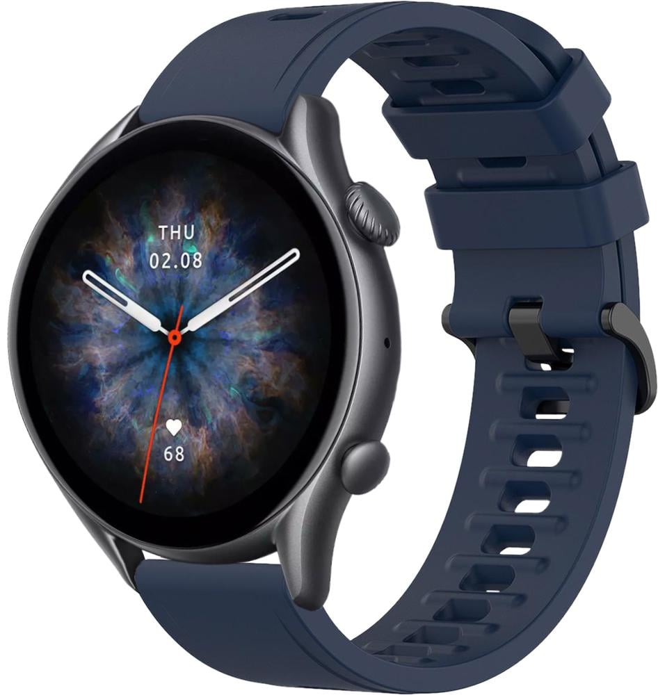 Ремешок Convex для Amazfit GTR 3 Pro 22 мм Dark Blue (25495-5D)