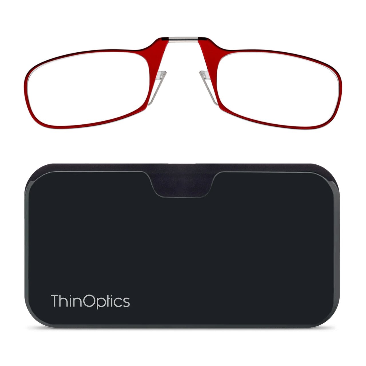 Очки для чтения Thinoptics с классическим черным чехлом/диоптрий '+2,50 Красный (2.5REDBUP)