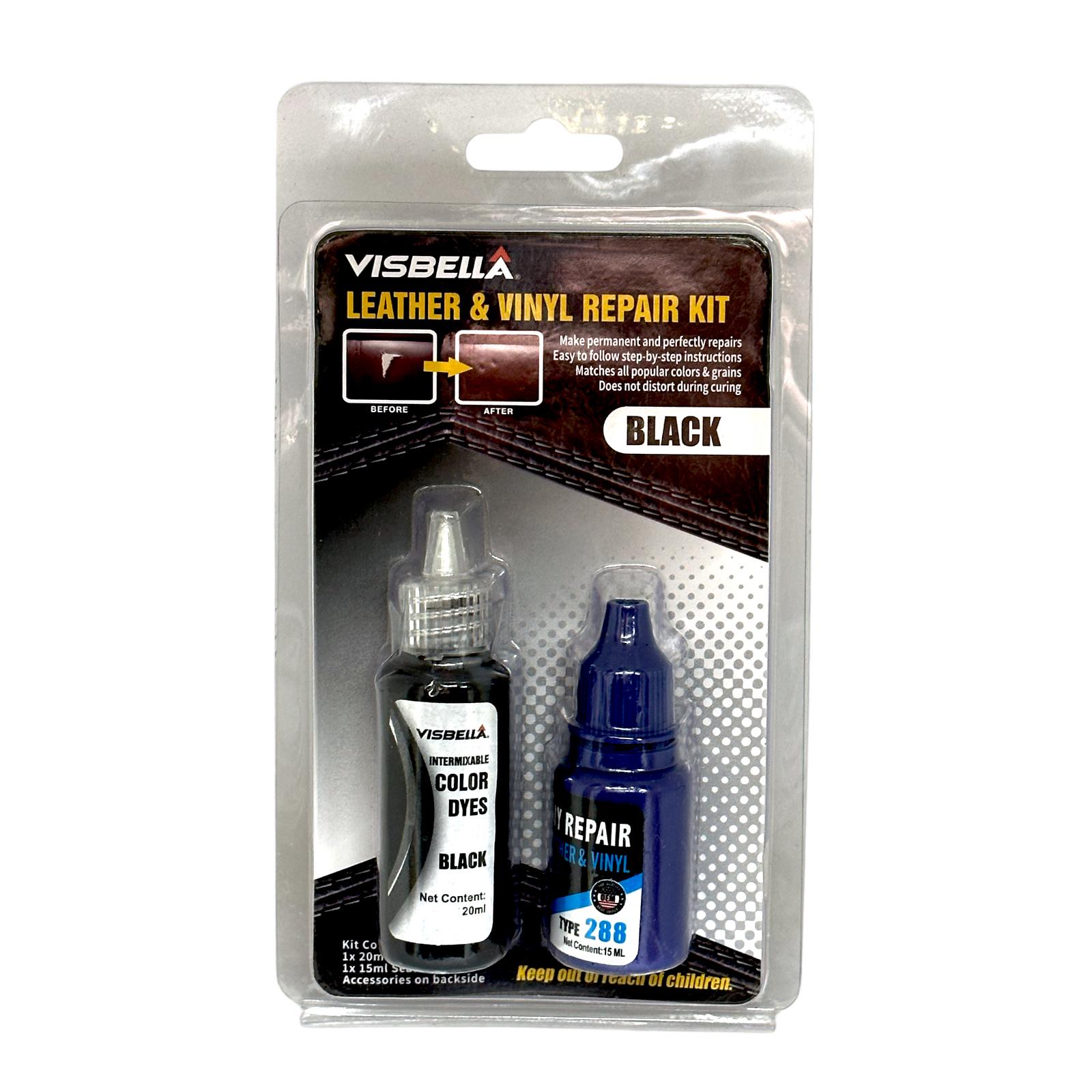 Набір VISBELLA DIY Leather and Vinyl Repair Kit Рідка шкіра/Клей для ремонту шкіри та вінілу Чорний