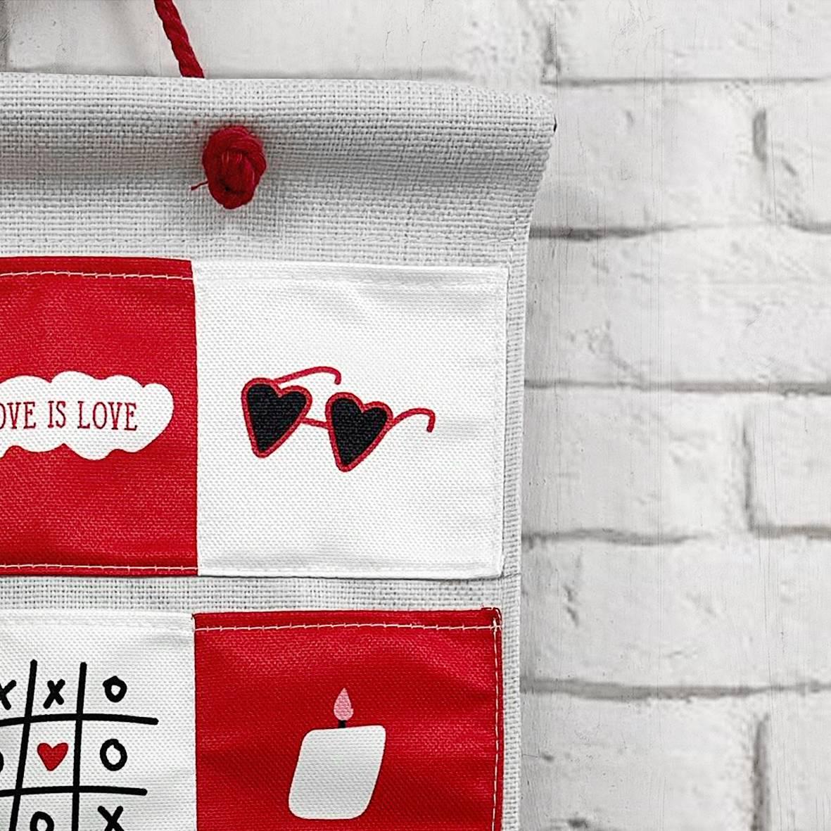 Адвент-календарь для влюбленных с карманами + комплект с заданиями (ADV_DV_1) - фото 3