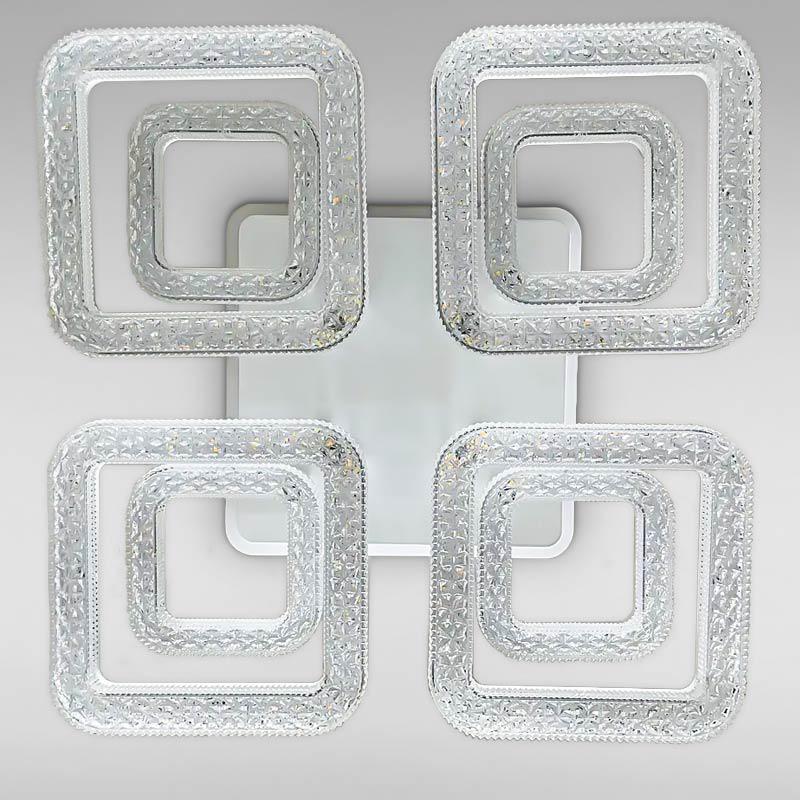 Потолочная люстра LED с подсветкой Light House SC-18203A/4+4C 208W+26W 2.4G 520х520х140 мм Белый 