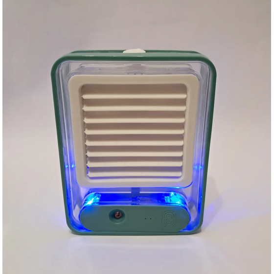 Настольный сенсорный вентилятор с увлажнением воздуха аккумуляторный Зеленый (SQV-7231) Настольный сенсорный вентилятор с увлажнением воздуха аккумуляторный Зеленый (SQV-7231)