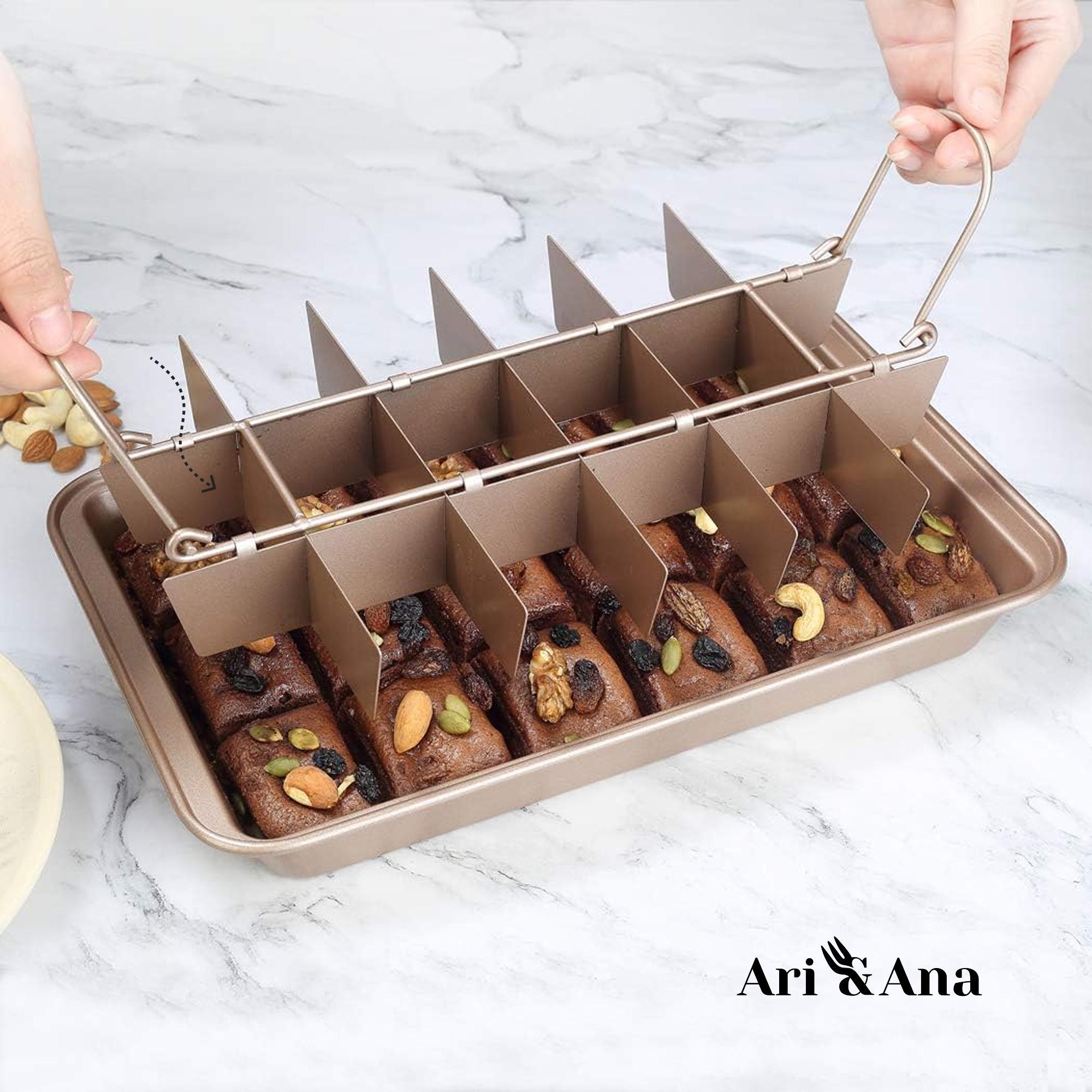 Форма для выпечки брауни с решеткой Ari/Ana антипригарная форма из углеродистой стали 31х20 см - фото 6 Форма для выпечки брауни с решеткой Ari/Ana антипригарная форма из углеродистой стали 31х20 см - фото 6