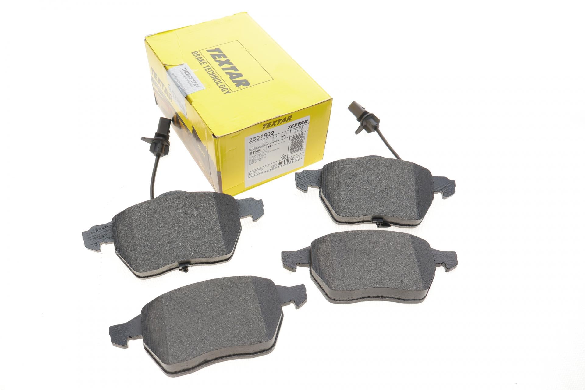 Тормозные колодки передние TEXTAR для Audi A4/A6/Skoda Superb/VW Passat 1.9TDI/2.5TDI 96-Q+ с датчиками (2301802) Тормозные колодки передние TEXTAR для Audi A4/A6/Skoda Superb/VW Passat 1.9TDI/2.5TDI 96-Q+ с датчиками (2301802)