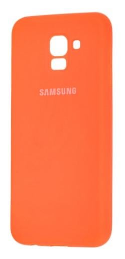 Силікон Silicone Case Samsung A730/A8+(2018) ORANGE - фото 1