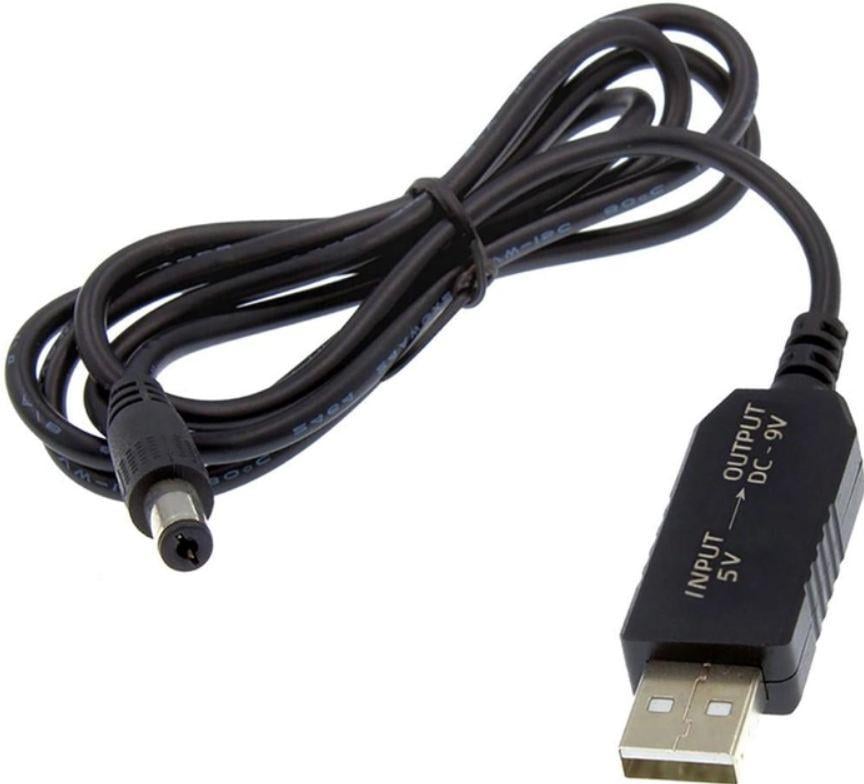 Кабель для роутера Berger DC 5,5х2,1 мм USB 5V to 9V (20823903)