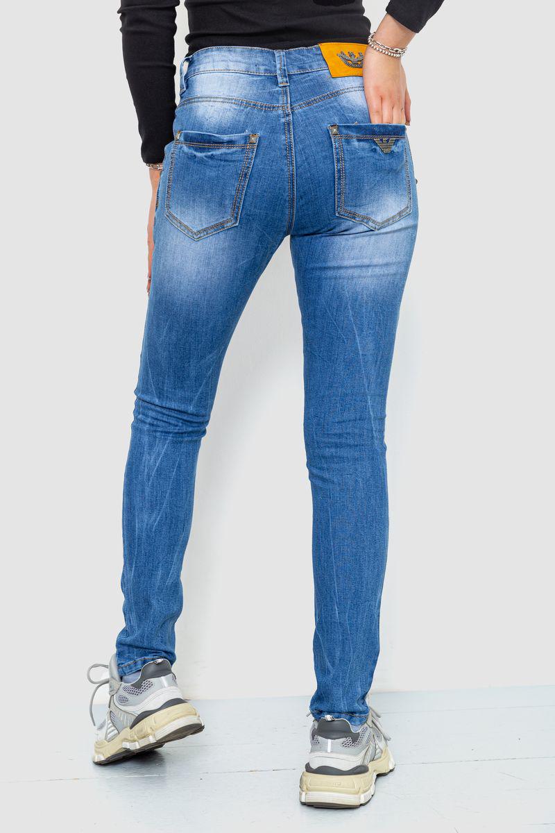 Джинси жіночі з потертостями Ager 244RS08 р. 27 Синій (65f2d3f7a4b9607aef04ec55) - фото 4