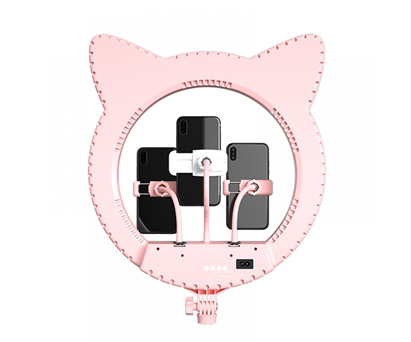 Лампа зі штативом XPRO Live Light Cat Ring Light RK-45 65 Вт (745_486) - фото 4 Лампа зі штативом XPRO Live Light Cat Ring Light RK-45 65 Вт (745_486) - фото 4