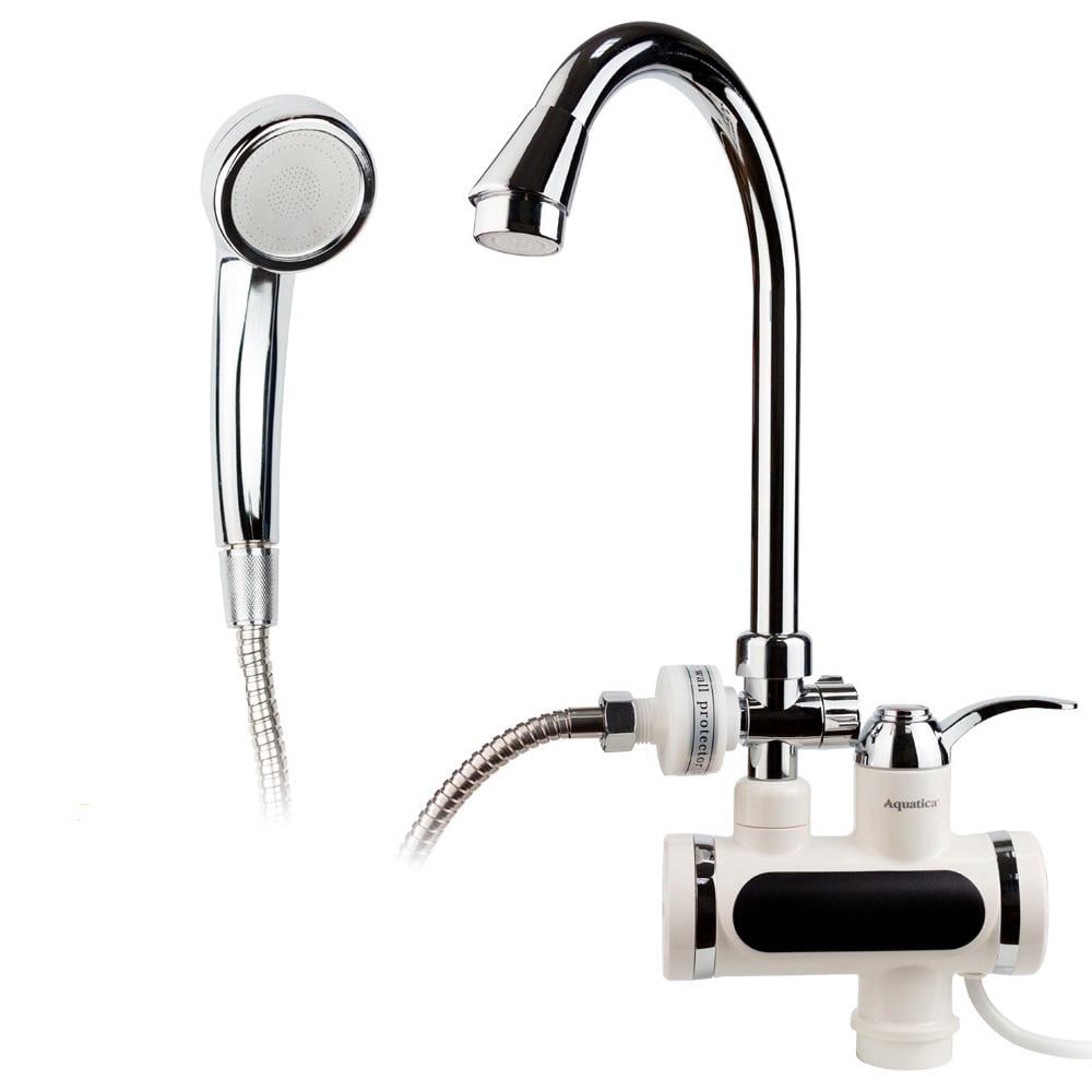 Кран-водонагрівач проточний для ванни Aquatica JZ-6C141W JZ 3,0 кВт 0,4-5 бар вилив вухо на гайці (9793203) Кран-водонагрівач проточний для ванни Aquatica JZ-6C141W JZ 3,0 кВт 0,4-5 бар вилив вухо на гайці (9793203)