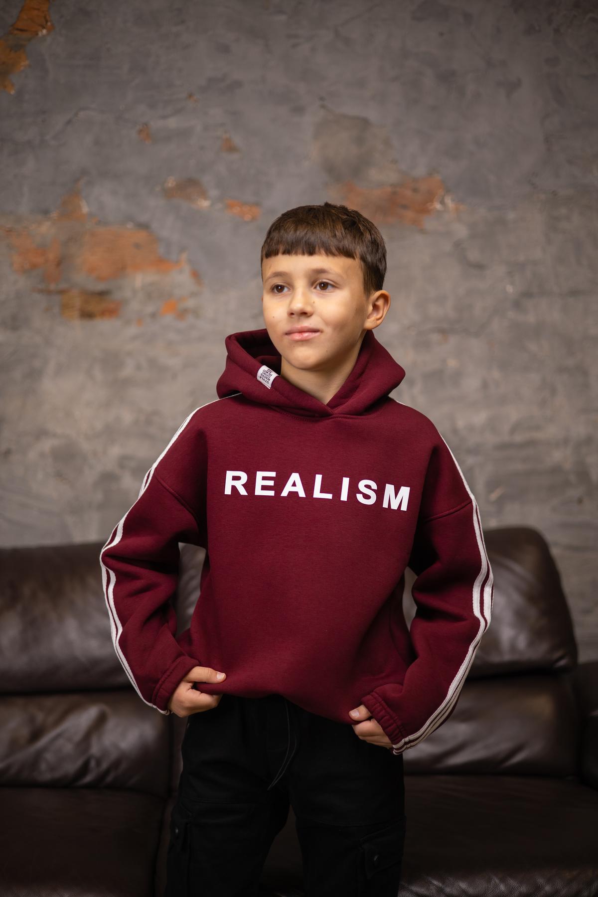 Худи подростковые для мальчика IRmAS 1314 рост 158 см Бордовый