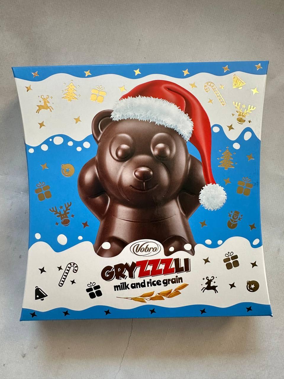 Конфеты Vobro Gryzzzli с молочной начинкой и рисовыми крошками 156 г