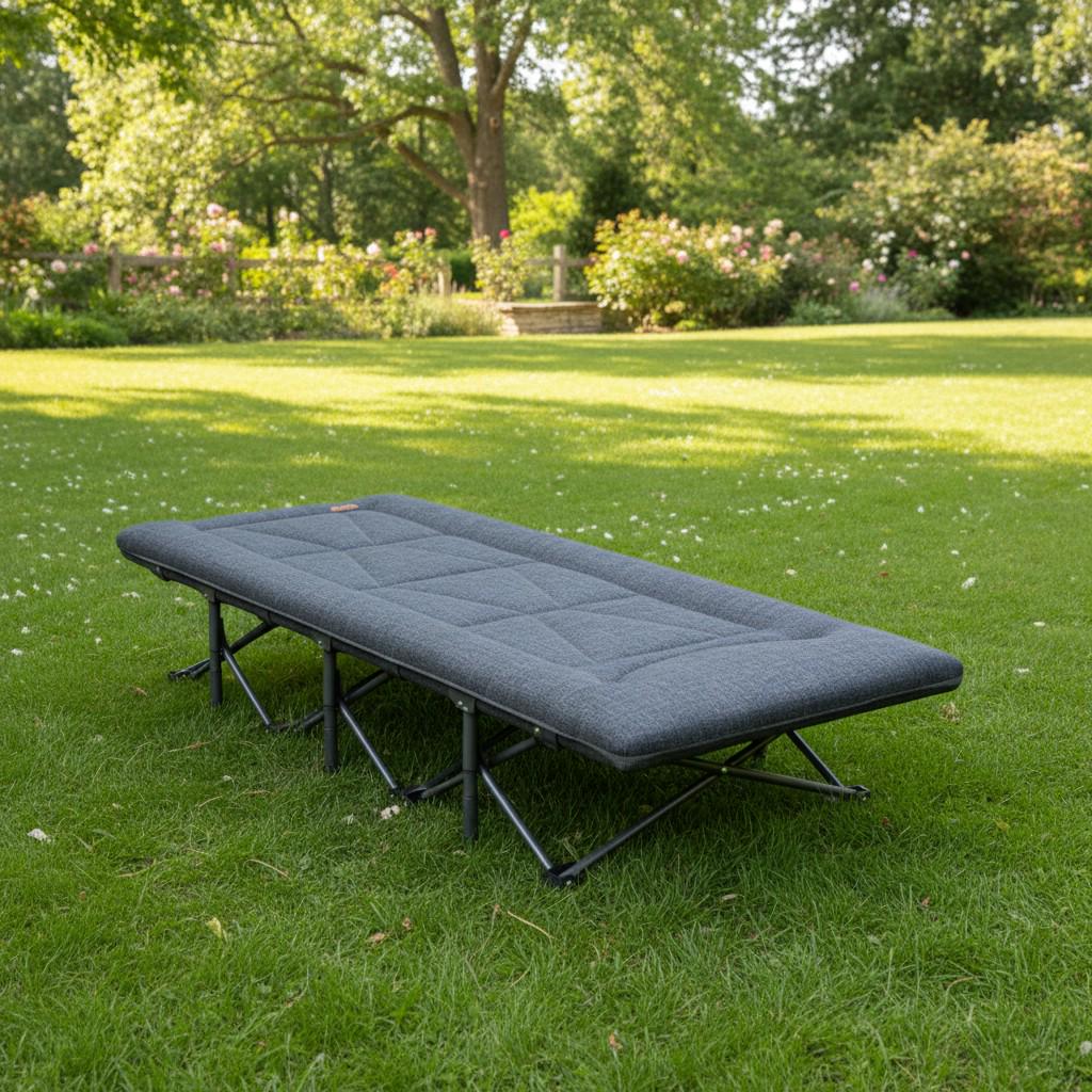 Шезлонг для отдыха с матрасом WCG CC-R11 сумка/матрас 190х68х30 см Черный (CC-R11 (1) - фото 3