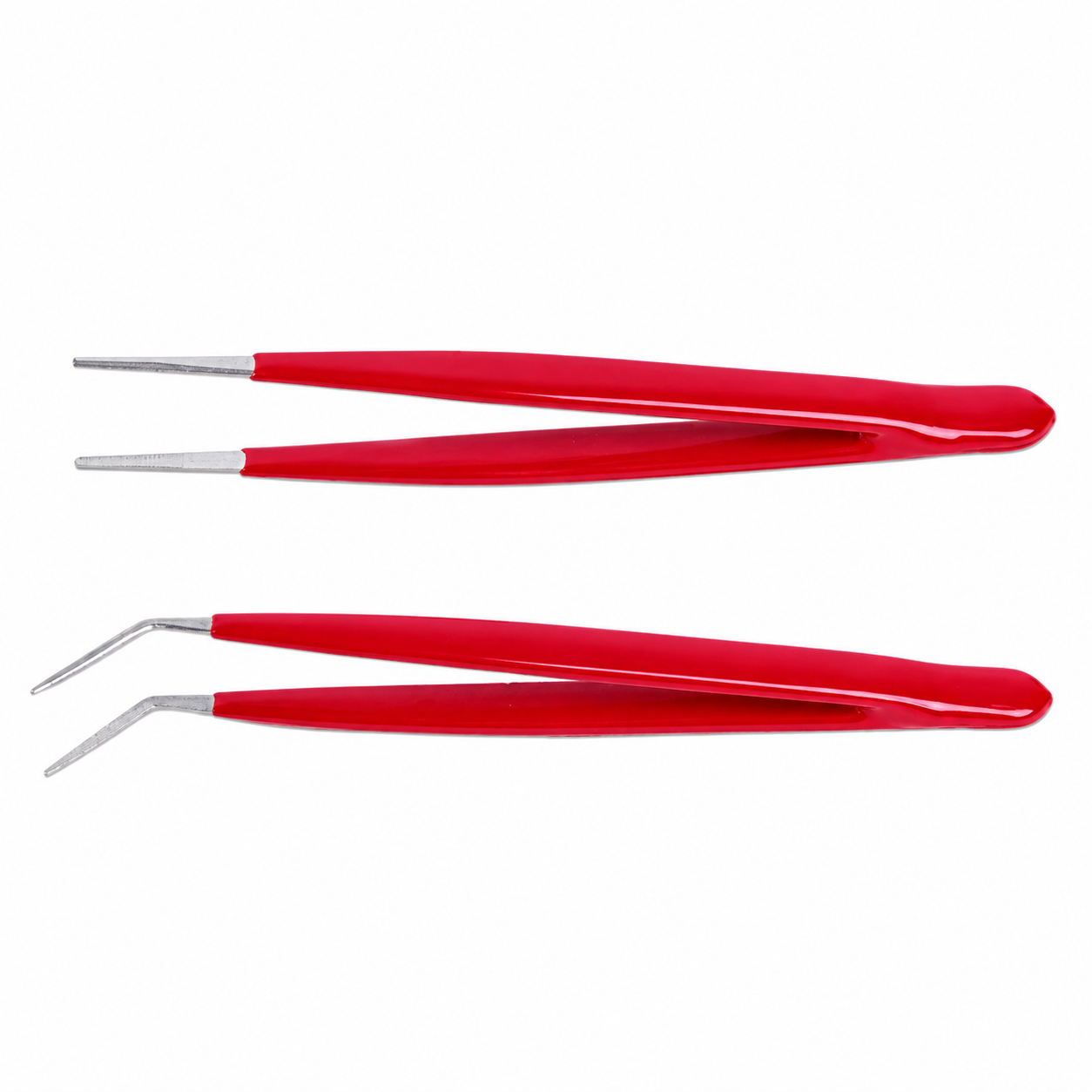 Набор из 2 пинцетов Pro'sKit 908-T301 145 мм сталь нержавеющая AISI 304 Красный (35386364)