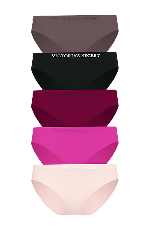 Набор трусиков Victoria's Secret Seamless Bikini Panties 5 шт. XS Разноцветный (2859994527)
