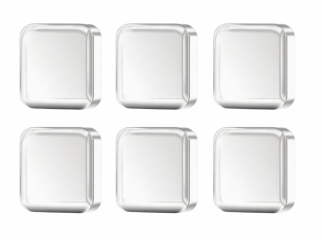 Амортизаторы самоклеящиеся силиконовые квадратные 6 шт. 3х3 см Прозрачный (2831709965)