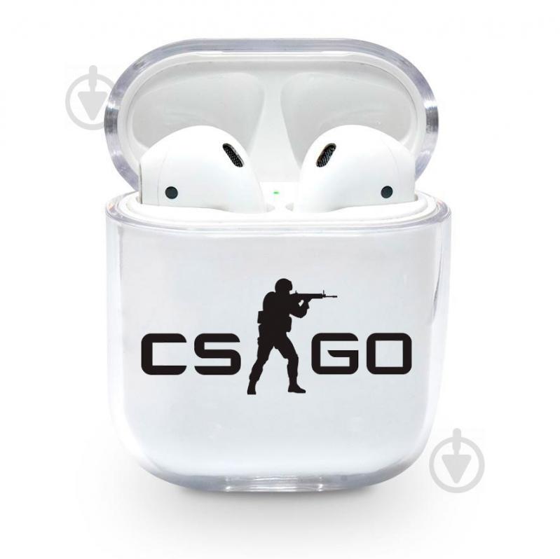 Прозрачный силиконовый чехол Apple AirPods с рисунком - CS:GO (KAP1221)