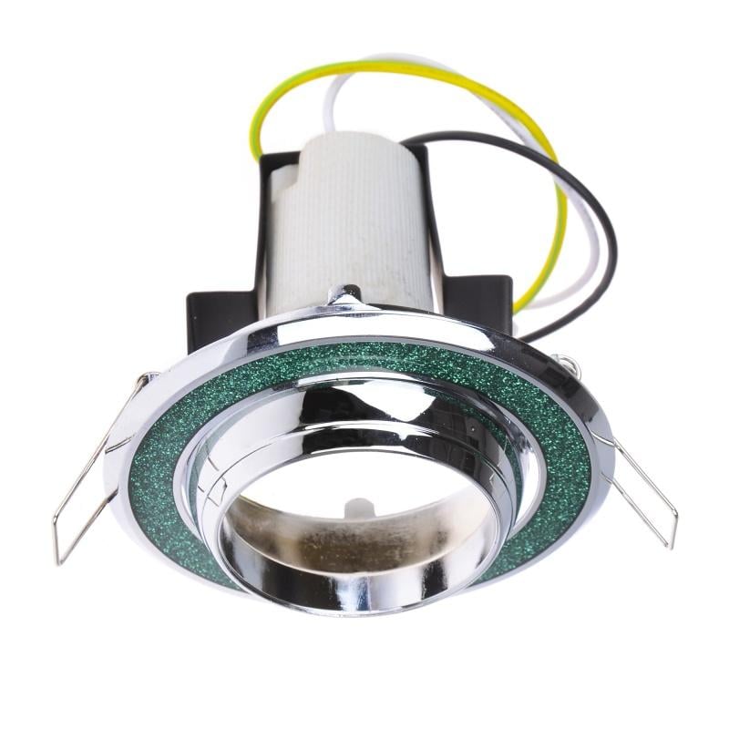 Светильник точечный Brille поворотный RO-50D Sh Light Blue/Chr