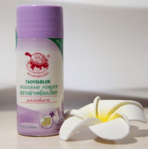 Травяной тальк Taoyeablok от неприятных запахов ног и тела с лавандой 22 гр