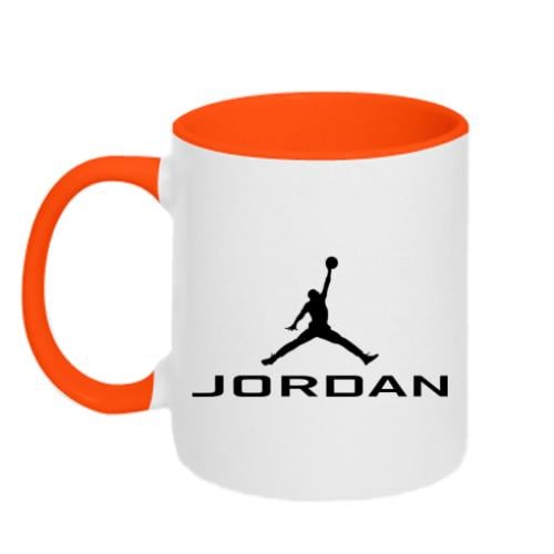 Чашка двухцветная Jordan 320 мл Оранжевый с белым (462875-36-46744)