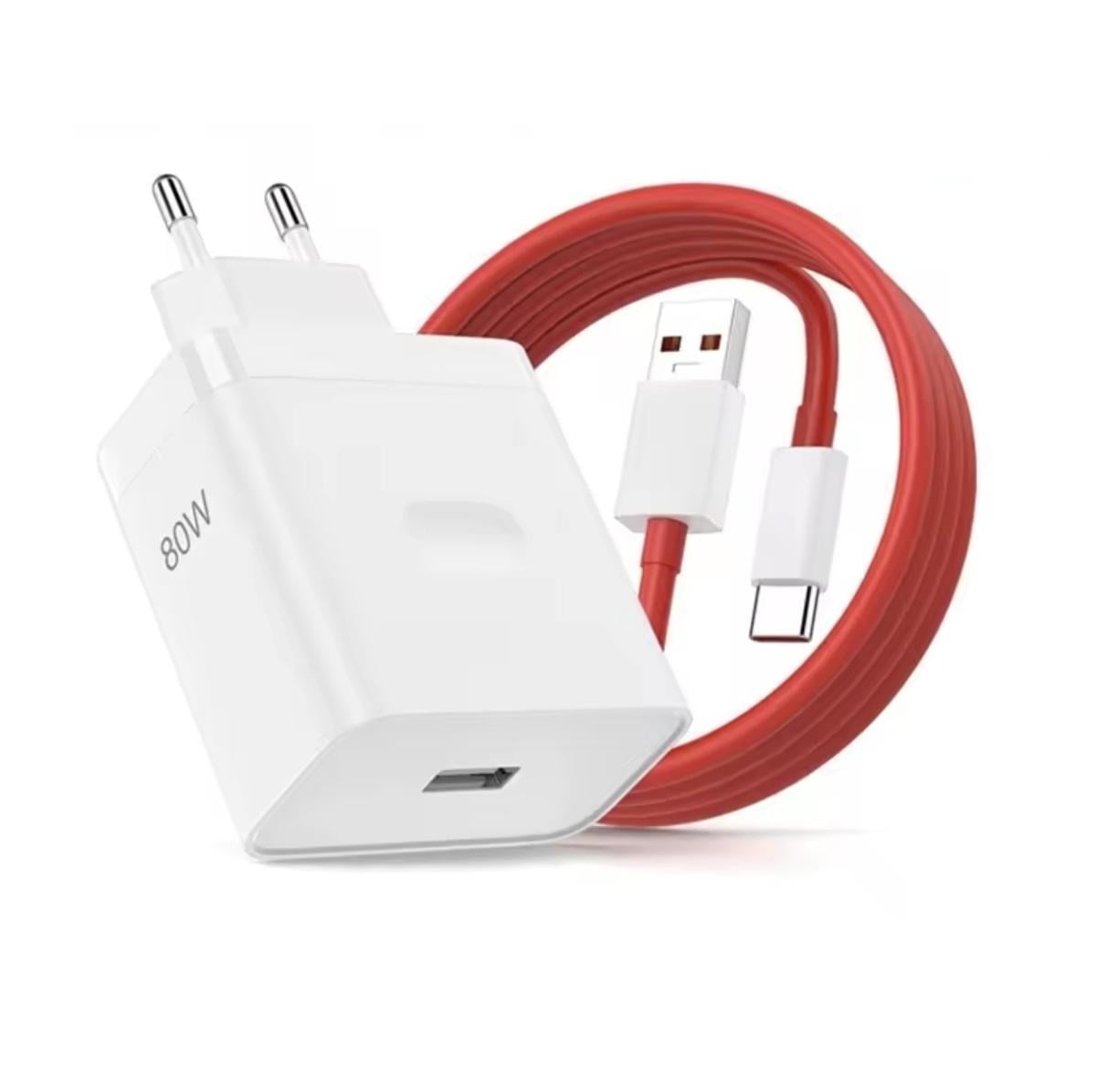 Зарядное устройство сетевое OnePlus SuperVOOC 80W OEM с кабелем 1 м (36226974)