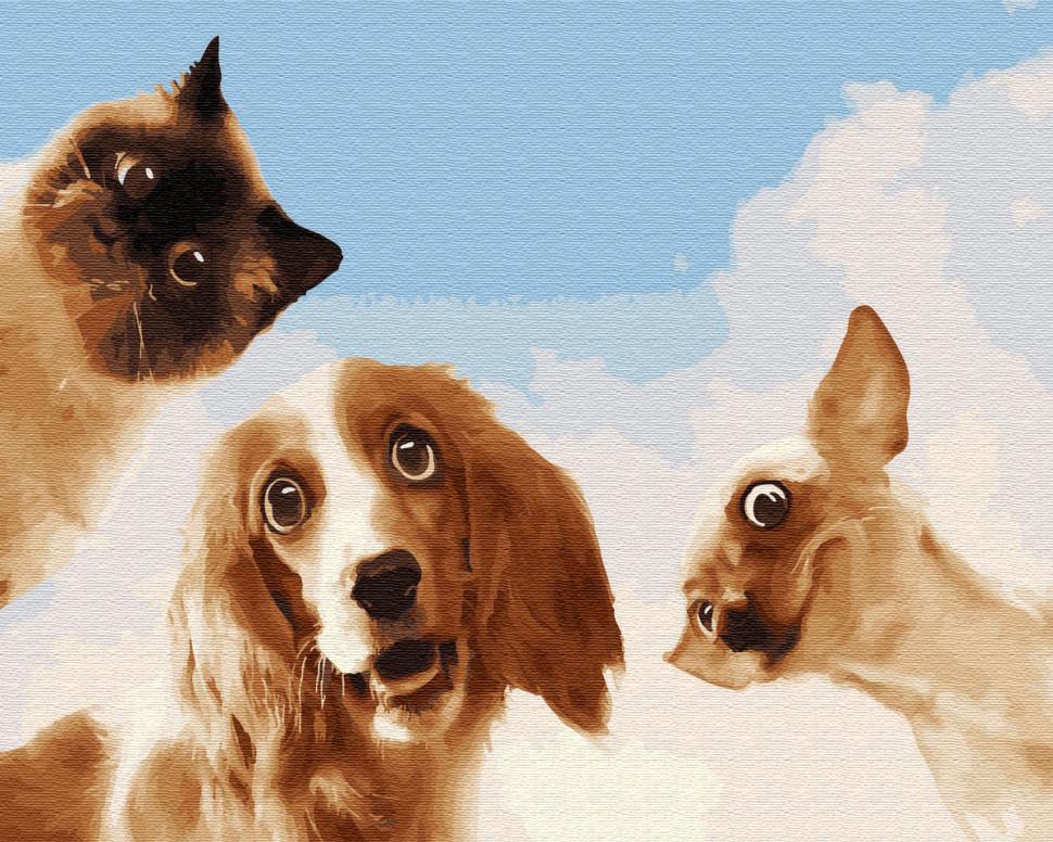 Картина по номерам Brushme Смешное селфи (GX29915)