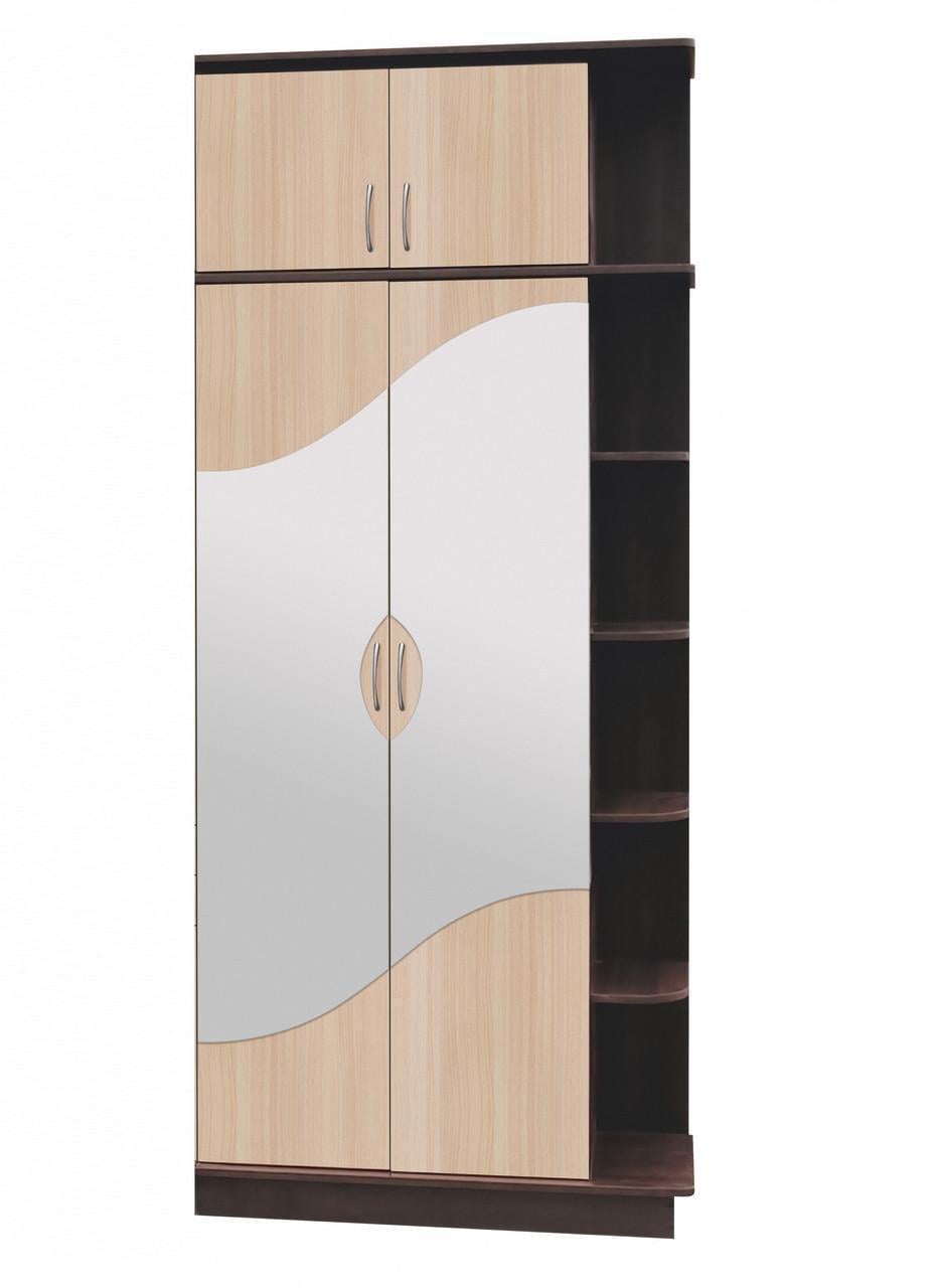 Прихожая МАКСИ-МЕбель Виола Cекция 1,0 м Венге магия/Дуб молочный (11176)