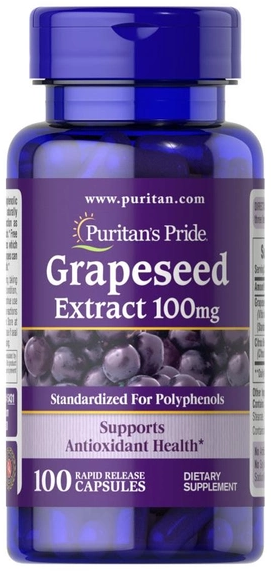 Виноградные косточки PP Grapeseed Extract 100 мг 100 caps (05431)