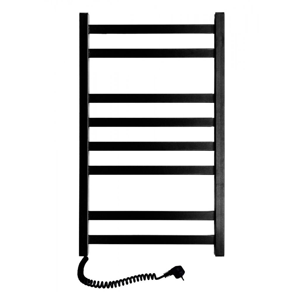 Полотенцесушитель электрический SANTAN Лестница Авангард левосторонняя 480х800 мм Черный (115928)