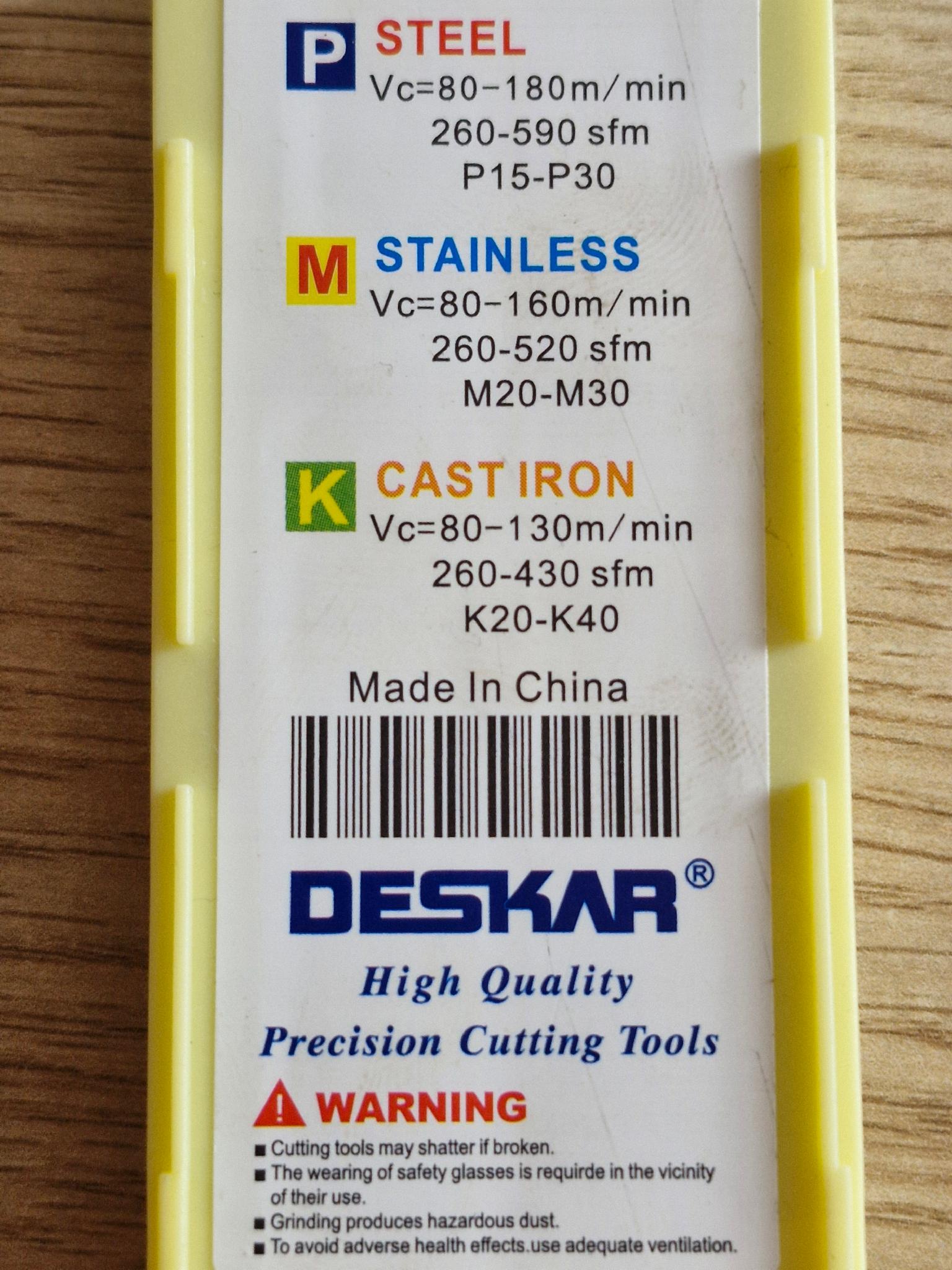 Пластина змінна твердосплавна DES-R TCMT16T304 LF6018 10 шт. (91094437) - фото 3