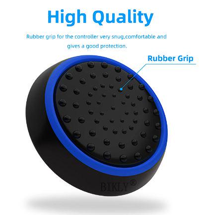 Силиконовые накладки для джойстика PlayStation 3/4/5 PS3/PS4/PS5 4 шт. Black/Blue - фото 5 Силиконовые накладки для джойстика PlayStation 3/4/5 PS3/PS4/PS5 4 шт. Black/Blue - фото 5