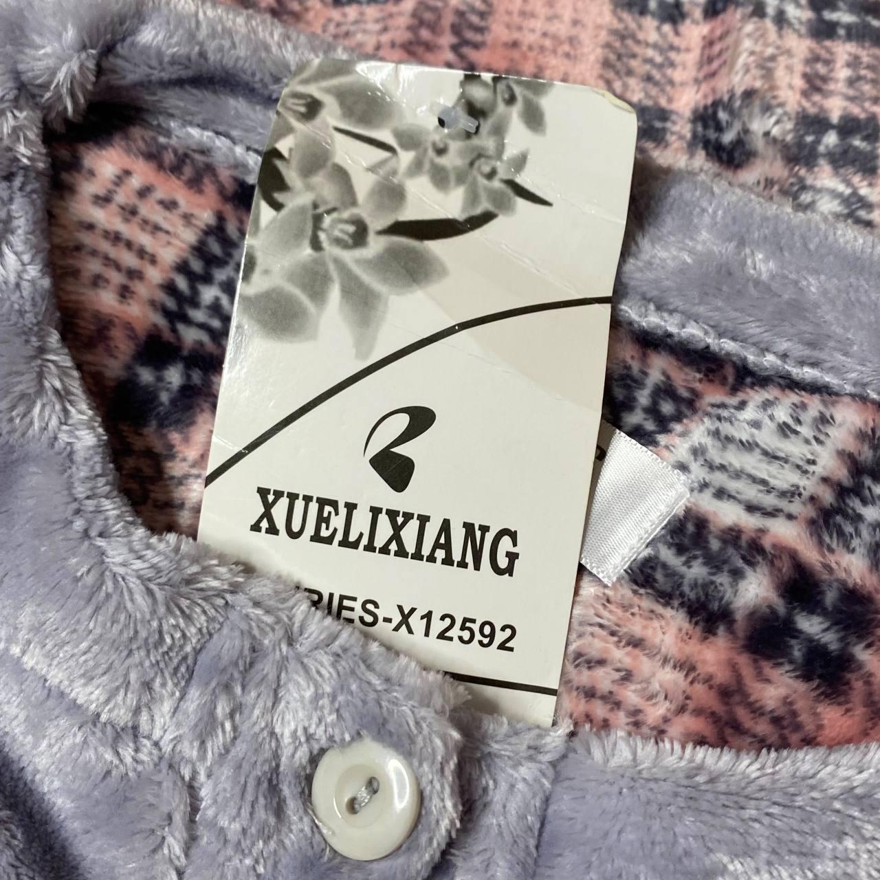 Пижама женская плюшевая с бантиками теплая брюки и кофта M (X12592) - фото 6 Пижама женская плюшевая с бантиками теплая брюки и кофта M (X12592) - фото 6