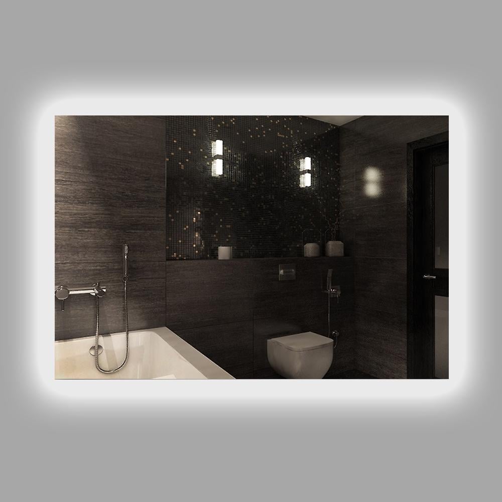 Зеркало с контурной LED подсветкой K-006 1200х800 мм - фото 1