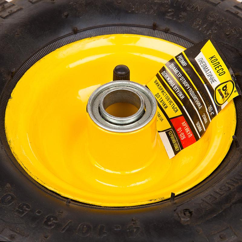 Колесо пневмо 3,5х4 о/d 20 к тачке Budmonster 01-026/01-050 (64187) - фото 5 Колесо пневмо 3,5х4 о/d 20 к тачке Budmonster 01-026/01-050 (64187) - фото 5