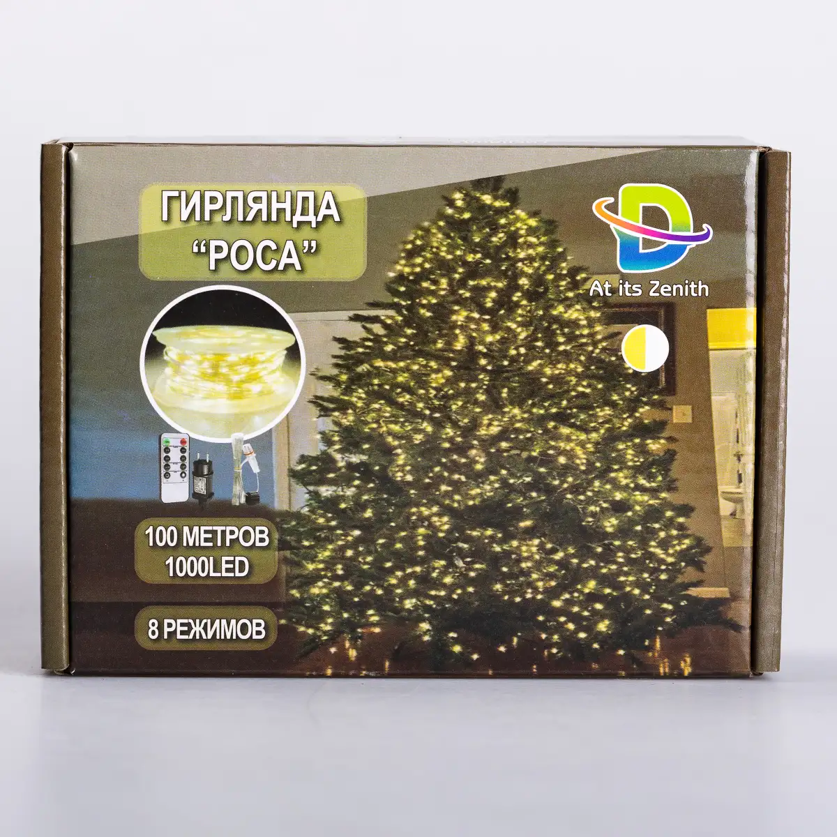 Гірлянда нитка GarlandoPro 1000L100MWY Роса 1000 LED 100 м від мережі Жовтий (118-107-1000L100MWY) - фото 4 Гірлянда нитка GarlandoPro 1000L100MWY Роса 1000 LED 100 м від мережі Жовтий (118-107-1000L100MWY) - фото 4