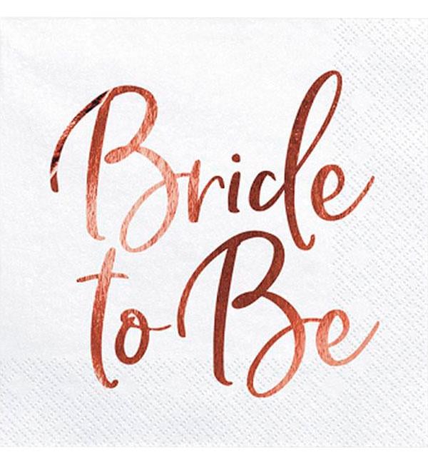 Салфетки бумажные Bride to be 33х33 см 20 шт. (514762)