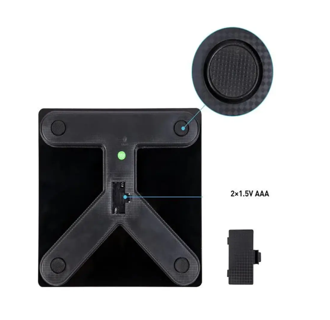 Ваги підлогові Scale One Смарт фітнес Bluetooth 180 кг Чорний (29041763) - фото 3 Ваги підлогові Scale One Смарт фітнес Bluetooth 180 кг Чорний (29041763) - фото 3