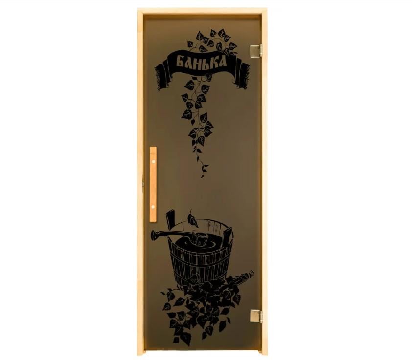 Дверь для бани Tesli Банька RS 1900x700х8 мм (013895)