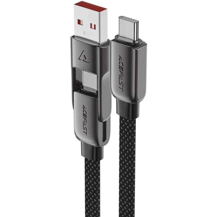 Кабель Acefast C13-04 USB 2.0 USB-A/Type-C to Type-C 1,2 м 20V 3A zink alloy Black (6974316282334) Кабель Acefast C13-04 USB 2.0 USB-A/Type-C to Type-C 1,2 м 20V 3A zink alloy Black (6974316282334)