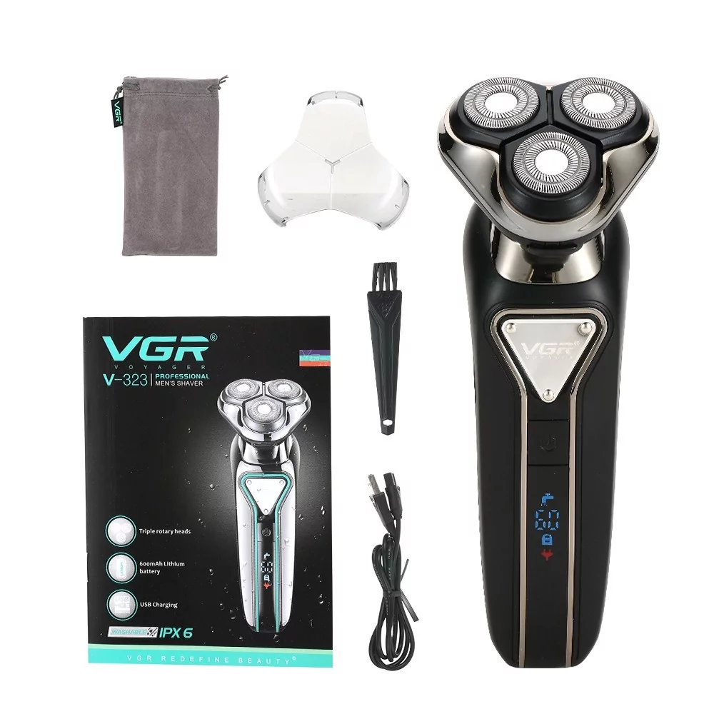 Бритва чоловіча акумуляторна VGR V-323 USB 5 Вт Чорний